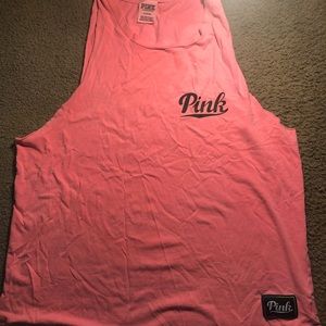 PINK(pink) muscle tee tank top